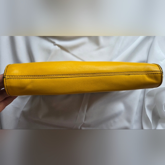 Yellow and Black Clutch Bag - Picture 6 of 11